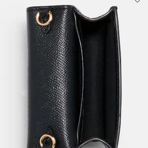 COACH BLACK LEATHER CROSSBODY - Picture 4 of 7